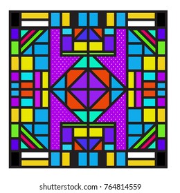 Trendy geometric elements memphis greeting cards design. Retro style texture, pattern and elements. Modern abstract design poster and cover template