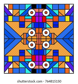 Trendy geometric elements memphis greeting cards design. Retro style texture, pattern and elements. Modern abstract design poster and cover template