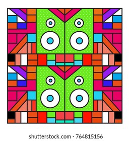 Trendy geometric elements memphis greeting cards design. Retro style texture, pattern and elements. Modern abstract design poster and cover template