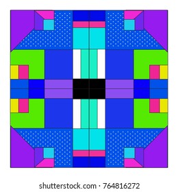 Trendy geometric elements memphis greeting cards design. Retro style texture, pattern and elements. Modern abstract design poster and cover template