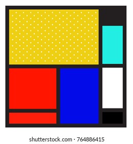 Trendy geometric elements memphis greeting cards design. Retro style texture, pattern and elements. Modern abstract design poster and cover template