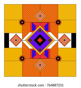 Trendy geometric elements memphis greeting cards design. Retro style texture, pattern and elements. Modern abstract design poster and cover template