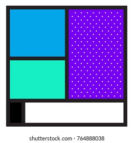 Trendy geometric elements memphis greeting cards design. Retro style texture, pattern and elements. Modern abstract design poster and cover template