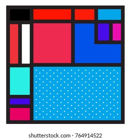 Trendy geometric elements memphis greeting cards design. Retro style texture, pattern and elements. Modern abstract design poster and cover template