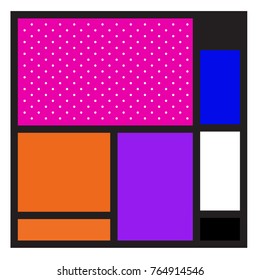 Trendy geometric elements memphis greeting cards design. Retro style texture, pattern and elements. Modern abstract design poster and cover template