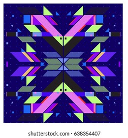 Trendy geometric elements memphis pattern. Retro style texture and elements. Modern abstract design poster and cover  template