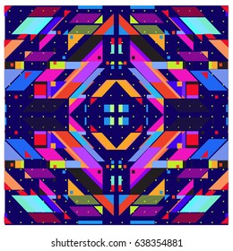 Trendy geometric elements memphis pattern. Retro style texture and elements. Modern abstract design poster and cover  template