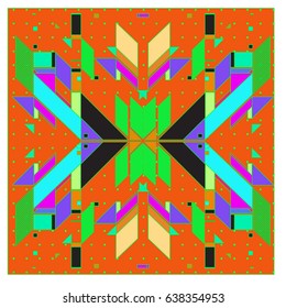 Trendy geometric elements memphis pattern. Retro style texture and elements. Modern abstract design poster and cover  template