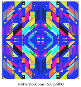 Trendy geometric elements memphis pattern. Retro style texture and elements. Modern abstract design poster and cover  template