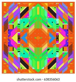 Trendy geometric elements memphis pattern. Retro style texture and elements. Modern abstract design poster and cover  template