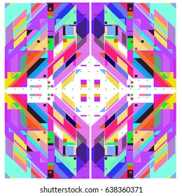 Trendy geometric elements memphis pattern. Retro style texture and elements. Modern abstract design poster and cover  template