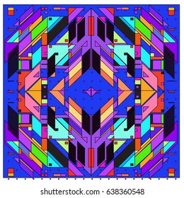 Trendy geometric elements memphis pattern. Retro style texture and elements. Modern abstract design poster and cover  template