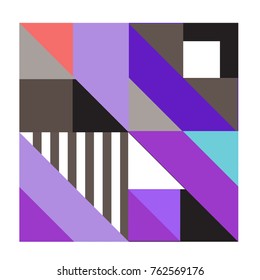 Trendy geometric elements memphis pattern. Retro style texture, pattern and elements. Modern abstract design poster and cover template from Borneo Indonesian culture