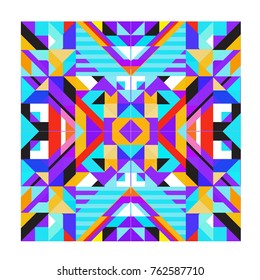 Trendy geometric elements memphis pattern. Retro style texture, pattern and elements. Modern abstract design from Borneo Indonesian culture