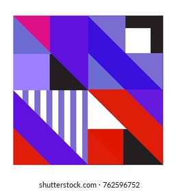 Trendy geometric elements memphis pattern. Retro style texture, pattern and elements. Modern abstract design from Borneo Indonesian culture