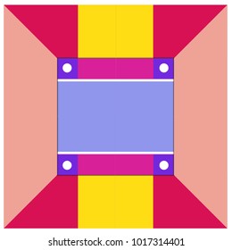 Trendy geometric elements memphis poster design with puncy pastels colors. Retro style texture, pattern and elements. Modern abstract cover design template