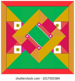 Trendy geometric elements memphis poster design. Retro style texture, pattern and elements. Modern abstract cover design template