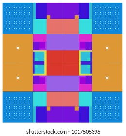 Trendy geometric elements memphis poster design. Retro style texture, pattern and elements. Modern abstract cover design template
