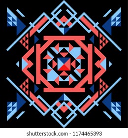 Trendy geometric elements pattern. Retro style texture and elements. Modern abstract design poster and cover template. Abstract colorful illustration with special offer and promotion