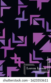 Trendy geometric elements. Retro style texture, pattern and geometric elements. Modern abstract design poster, cover, card design
