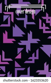 Trendy geometric elements. Retro style texture, pattern and geometric elements. Modern abstract design poster, cover, card design