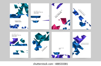 Trendy geometric elements. Techno style geometric pattern / Modern abstract design cover, poster, brochure design / EPS10
