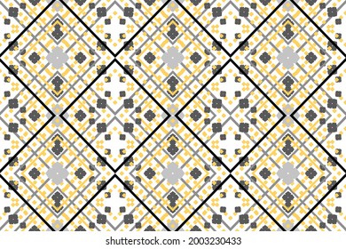 Trendy geometric ethnic seamless pattern for fashion print, gift wrapping paper, wallpaper etc.