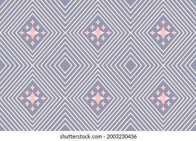 Trendy geometric ethnic seamless pattern for fashion print, gift wrapping paper, wallpaper etc.