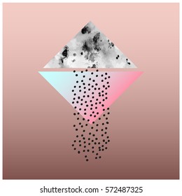 Trendy geometric flat pattern, textured abstract background for brochure, flyer or presentations design, vector illustration. Design for poster, card, invitation, wedding invitation