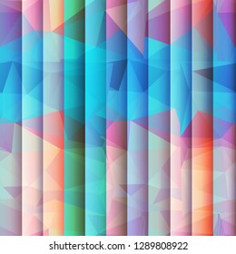 Trendy geometric flat seamless pattern, abstract background . stripes and triangles.  For cover or wrapper