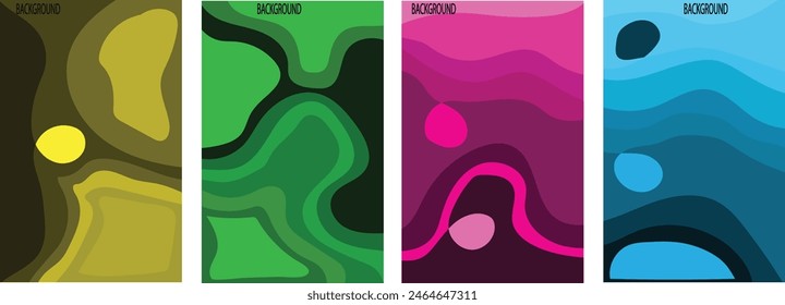 trendy geometric and fluid abstract  background. Use for poster, cover, social media story, banner, fabric print,liquid.magazine covers, tabloids,paper art