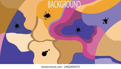 trendy geometric and fluid abstract  background, Use for poster, cover, social media story, banner, fabric print,liquid,magazine covers, tabloids,paper art
