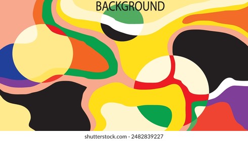 Fondo abstracto geométrico y fluido de moda, Uso para póster, cubierta, historia de medios sociales, Anuncio, impresión de tela, líquido, cubiertas de revistas, tabloides, arte en papel