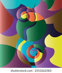 trendy geometric and fluid abstract background, Use for poster, cover, social media story, banner, fabric print,liquid,magazine covers, tabloids,paper art