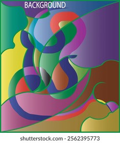 trendy geometric and fluid abstract background, Use for poster, cover, social media story, banner, fabric print,liquid,magazine covers, tabloids,paper art