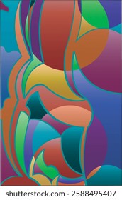 trendy geometric and fluid abstract background. Use for poster, cover, social media story, banner, fabric print,liquid.magazine covers, tabloids,paper art