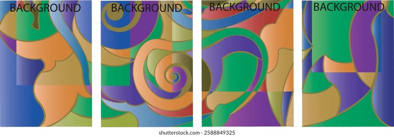 trendy geometric and fluid abstract background. Use for poster, cover, social media story, banner, fabric print,liquid.magazine covers, tabloids,paper art