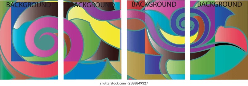 trendy geometric and fluid abstract background. Use for poster, cover, social media story, banner, fabric print,liquid.magazine covers, tabloids,paper art