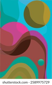 trendy geometric and fluid abstract background. Use for poster, cover, social media story, banner, fabric print,liquid.magazine covers, tabloids,paper art