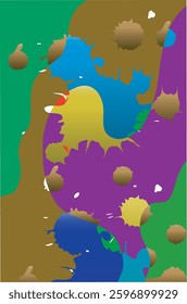 trendy geometric and fluid abstract background. Use for poster, cover, social media story, banner, fabric print,liquid.magazine covers, tabloids,paper art