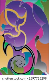 trendy geometric and fluid abstract background. Use for poster, cover, social media story, banner, fabric print,liquid.magazine covers, tabloids,paper art
