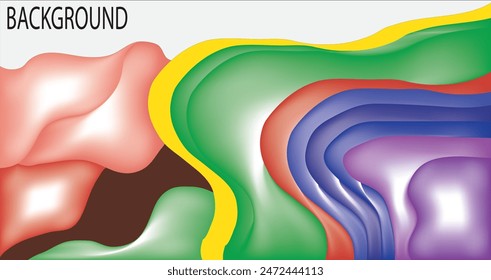 trendy geometric and fluid abstract  background,background with light effects, Use for poster, cover, social media story, banner, fabric print,liquid,magazine covers, tabloids,paper art,EPS 10