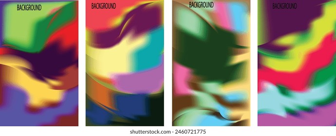 trendy geometric and fluid abstract colorful rainbow gradient background. Use for poster, cover, social media story, banner, and fabric print,liquid.