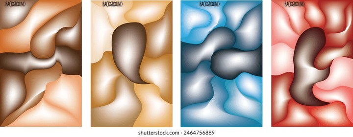 trendy geometric , fluid abstract colorful rainbow gradient background. Use for poster, cover, social media story, banner,  fabric print,liquid,eps 10