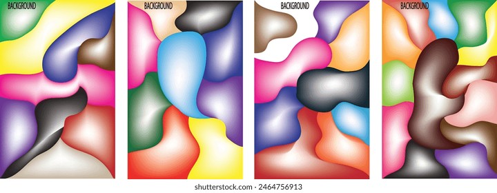trendy geometric , fluid abstract colorful rainbow gradient background. Use for poster, cover, social media story, banner,  fabric print,liquid,eps 10