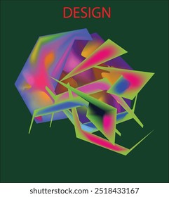trendy geometric and fluid abstract colorful background,background with light effects, Use for poster, cover, social media story, banner, fabric 