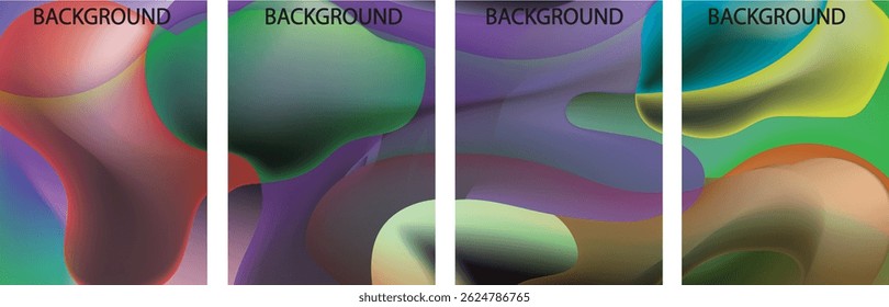 trendy geometric , fluid abstract colorful rainbow gradient background. Use for poster, cover, social media story, banner, fabric print,liquid,eps 10