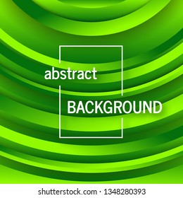 Trendy geometric green background with abstract circles shapes. Card design. Futuristic dynamic pattern. Vector illustration