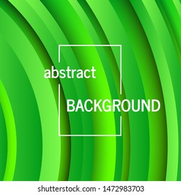 Trendy geometric green background with abstract circles shapes. Card design. Futuristic dynamic pattern design. Vector illustration