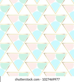 Trendy geometric pattern, textured abstract background for brochure, flyer or presentations design, vector illustration. Minimalistic design.